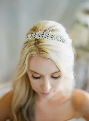 LINA Silver Crystal Headband