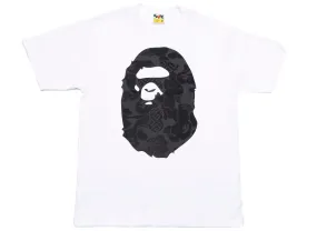 A Bathing Ape Asia Camo Big Ape Head Tee in White