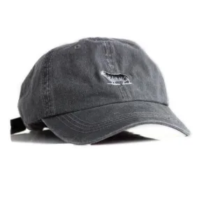 Black Sheep Icon Unstructured Dad Hat Vintage Wash Black