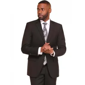 Men's Modern Fit Black Suit